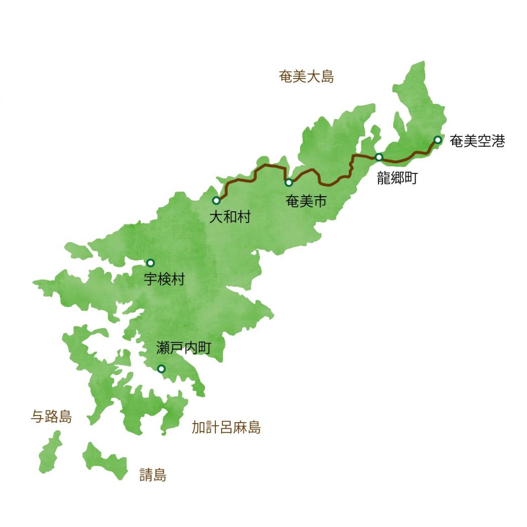奄美大島地図